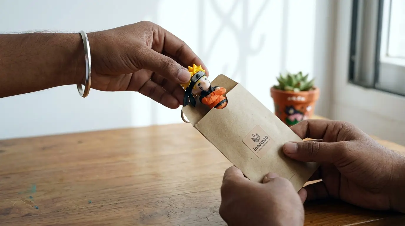 Packing flexi into a kraft sleeve